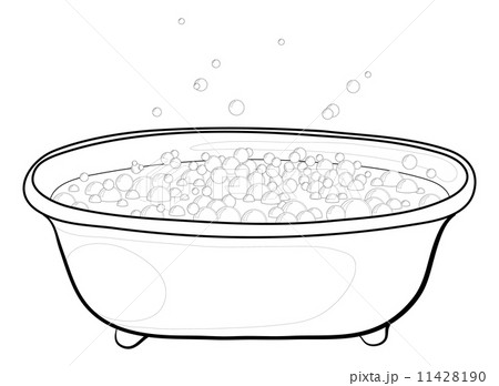 Bath with bubbles, contours Bath with bubbles, contours 11428190