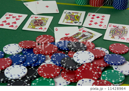 Royal Flush of Hearts 11428964