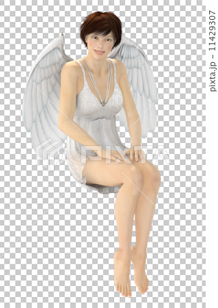 坐在臉頰微笑的天使 11429307