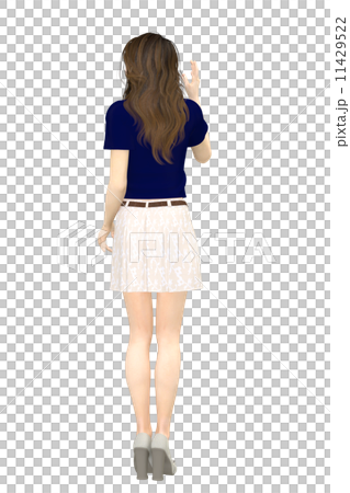 一個女人舉起她的手 11429522