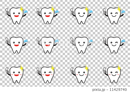 Tooth character Tooth character 11429740