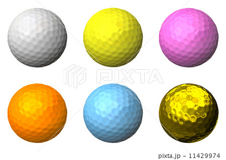 ゴルフボールのイラスト素材