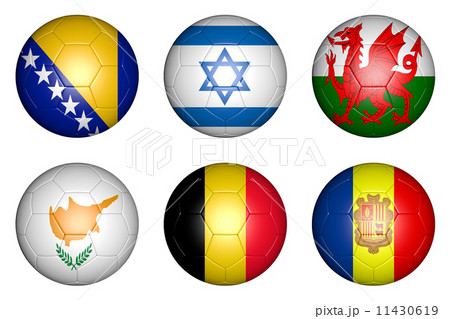 balls with flags balls with flags 11430619