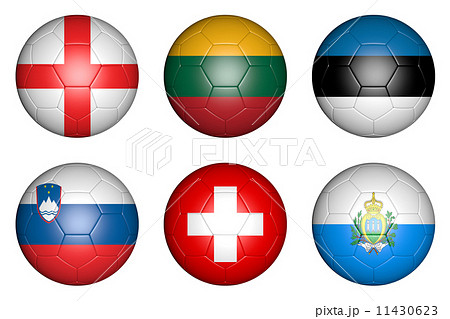 balls with flags balls with flags 11430623
