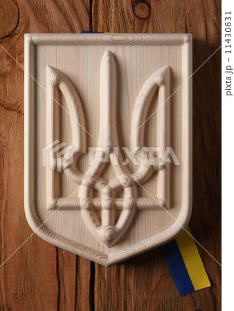Coat of arms of Ukraine (state emblem, national ukrainian )  car 11430631