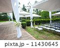 wedding marquee with bouquets of roses 11430645