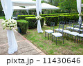 wedding marquee with bouquets of roses 11430646