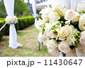 wedding marquee with bouquets of roses 11430647