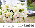 wedding marquee with bouquets of roses 11430649