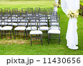 wedding marquee with bouquets of roses 11430656
