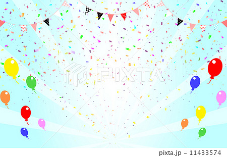 紙吹雪とバルーン 11433574