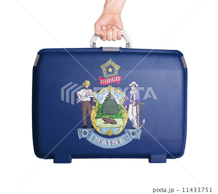 Used plastic suitcase with stains and scratches Used plastic suitcase with stains and scratches 11433751