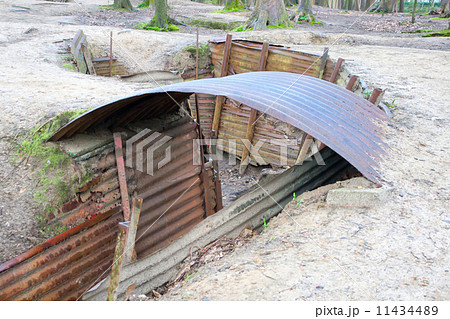 world war one trenches on hill in flanders fields Belgium world war one trenches on hill in flanders fields Belgium 11434489