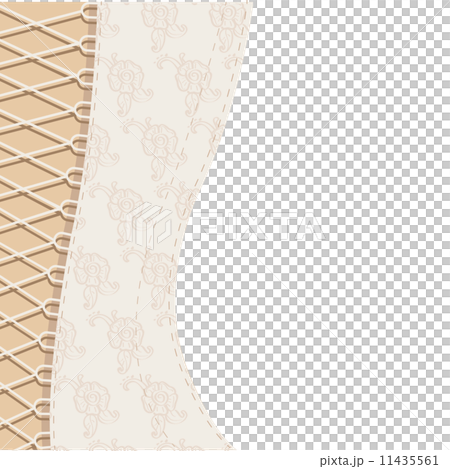 Background white corset with ribbon Background white corset with ribbon 11435561