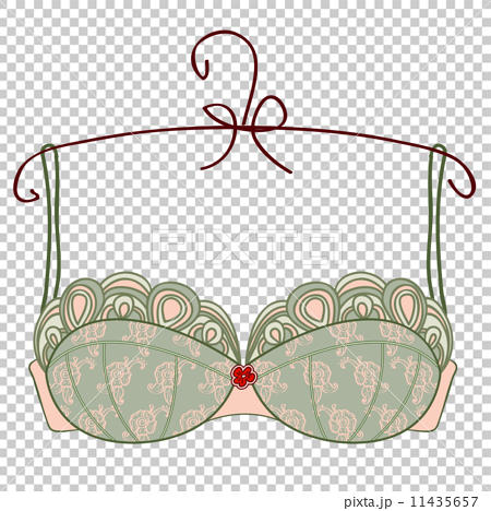 Vector bra on white background - Stock Illustration [11435658] - PIXTA