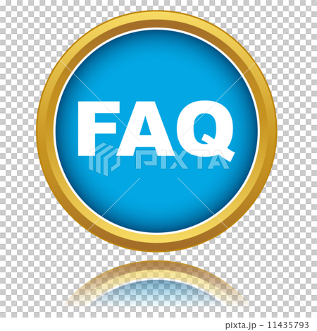 Blue faq vector icon - Stock Illustration [11435793] - PIXTA