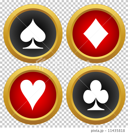 Playing card's icons vector 11435818
