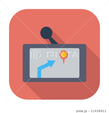 GPS navigator icon. 11436911