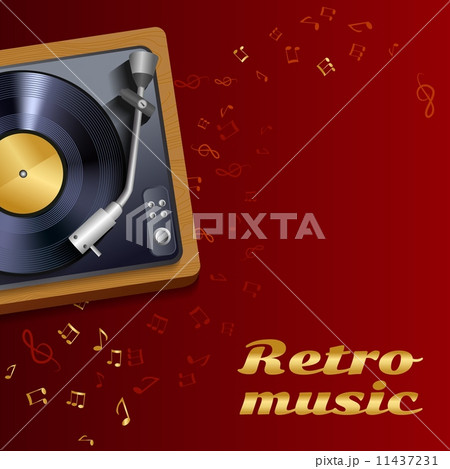 Vinyl record player poster 11437231