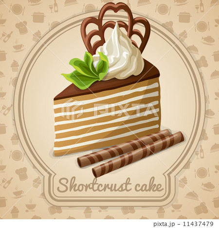 Shortcrust cake label 11437479