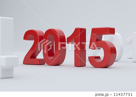 2015 year on white background 11437731