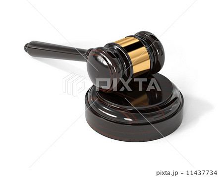 Judge wooden gavel isolated Judge wooden gavel isolated 11437734