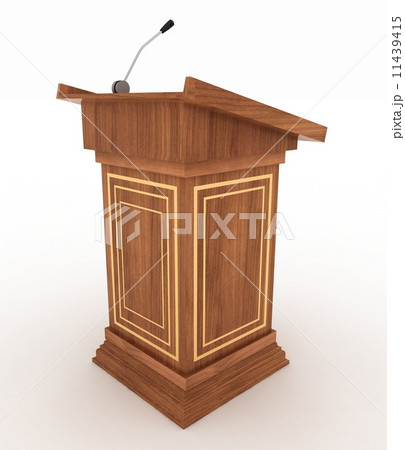 Podium for sermons on a white background 11439415