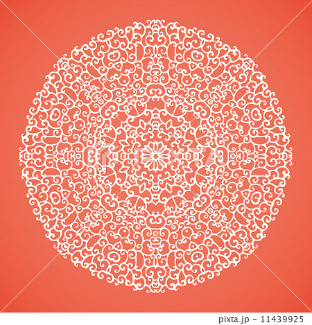 Round mandala lace ornamental background Round mandala lace ornamental background 11439925