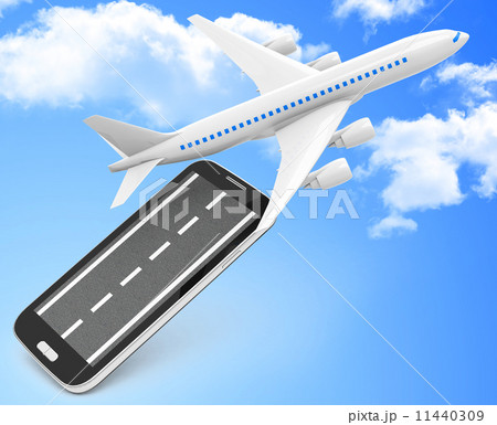 the white airplane 11440309