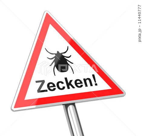 "Zecken" warning sign 11440777