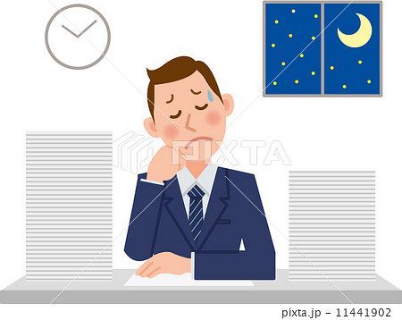 ビジネスマン 残業 ビジネスマン 残業 11441902