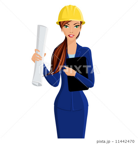 Woman engineer portrait 11442470