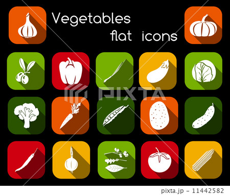 Vegetables Flat Icons 11442582