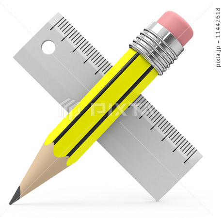 pencil and ruler 11442618