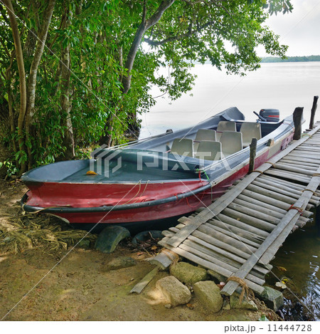 motorboat at the dock 11444728