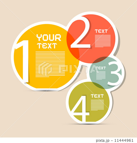 Paper Circle Vector Infographics Layout - Template Paper Circle Vector Infographics Layout - Template 11444961