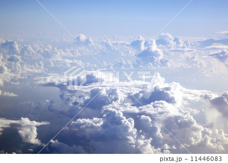 夏の午後、北太平洋上に発生した積雲の美しい雲海 夏の午後、北太平洋上に発生した積雲の美しい雲海 11446083