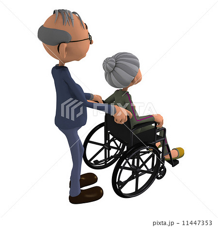 老老介護　３DCGイラスト素材 11447353