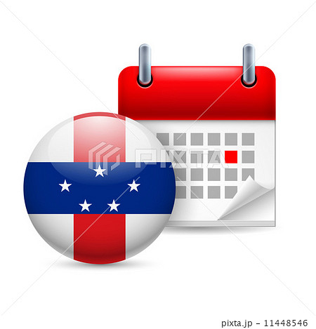 Icon of National Day on Netherlands Antilles 11448546