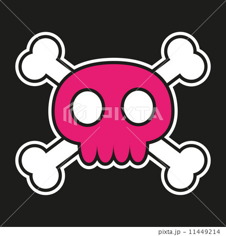 Pink skull with crossbones Pink skull with crossbones 11449214