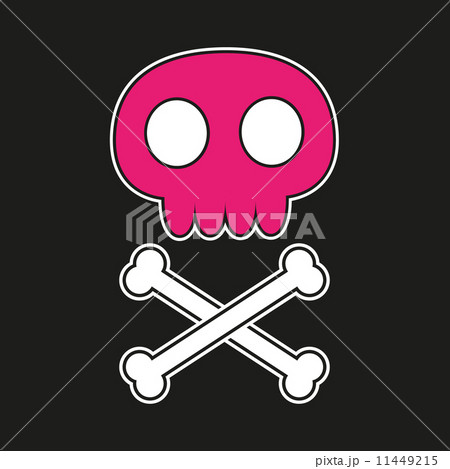 Pink skull with crossbones Pink skull with crossbones 11449215