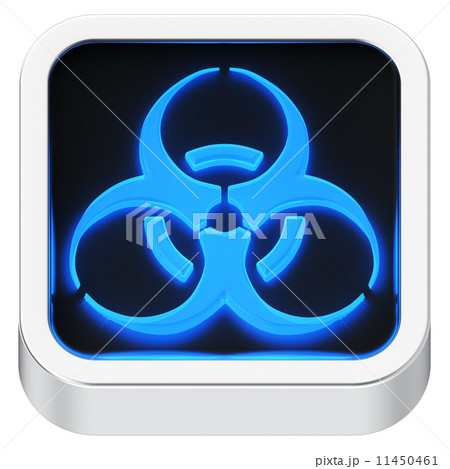 Biohazard luminous icon Biohazard luminous icon 11450461