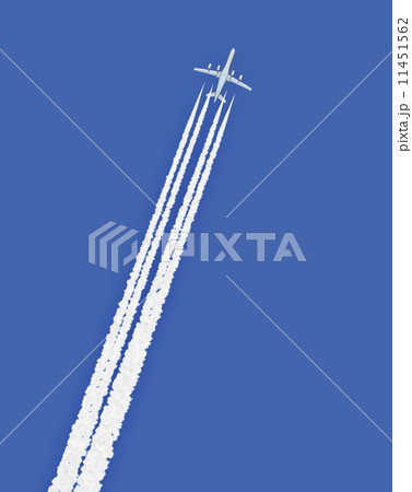 Jet airplane with trail Jet airplane with trail 11451562