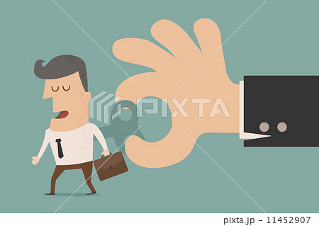 Businessman With Wind-up Key In His Back , eps10 vector format Businessman With Wind-up Key In His Back , eps10 vector format 11452907