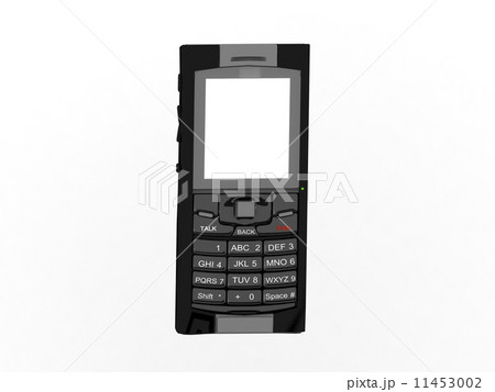 3d render of mobile phone with blank screen 11453002