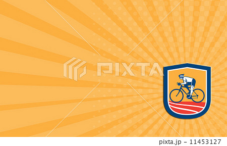 Business card Cyclist Riding Bicycle Cycling Side View Retro Business card Cyclist Riding Bicycle Cycling Side View Retro 11453127