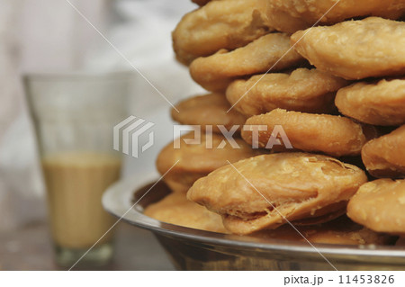 Close-up of fried kachoris Close-up of fried kachoris 11453826