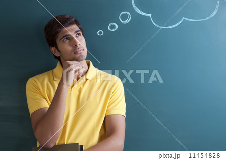 College student thinking College student thinking 11454828