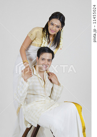 Portrait Of A South Indian Couple Photo Background And Picture For Free  Download - Pngtree