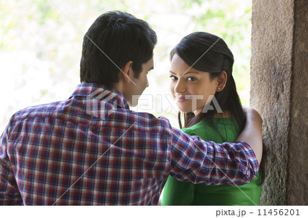 Couple romancing in a fort 11456201